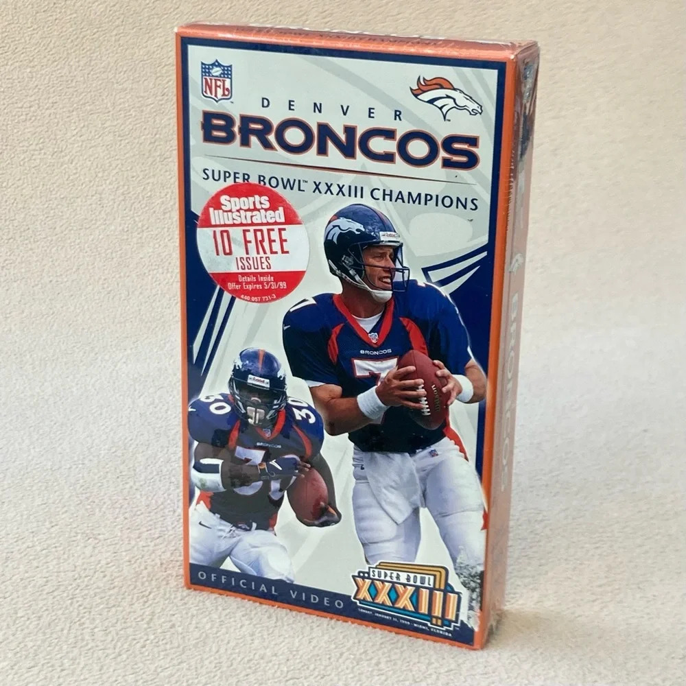Vintage Denver Broncos Super Bowl XXXIII 1999 VHS Video Tape-ORIGINAL PACKAGING!